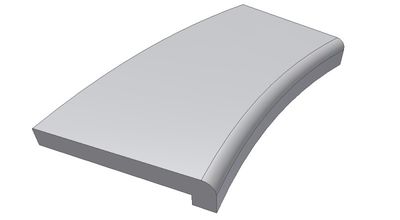 Kantstein ATHEN, Radie 1.00m                                