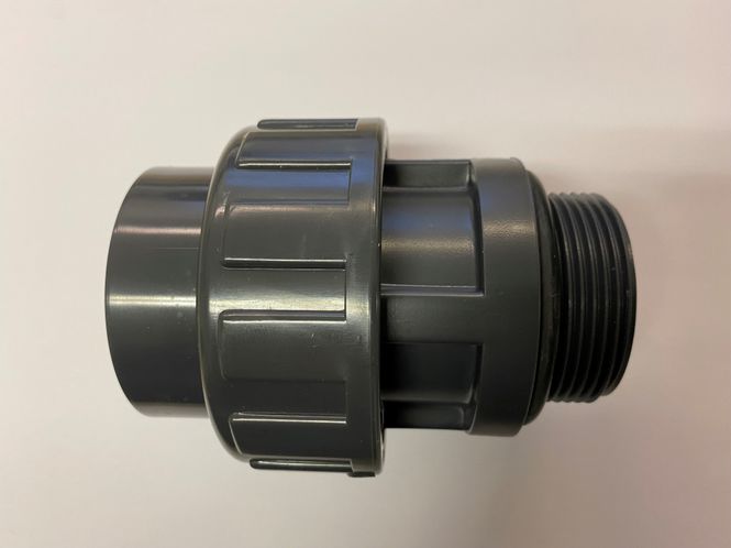 Hovedbilde PVC Union 3-delt fra ø50mm LIM til 1 ½