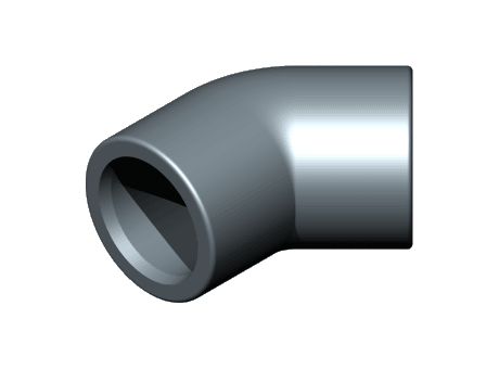 Hovedbilde PVC   Bend 45° Ø63MM