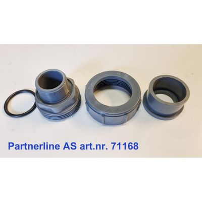 Varmepumpe G&J Union vanntilkopling 50mm x 1 1/2