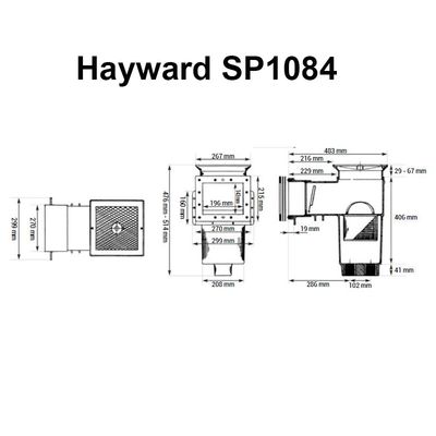 Skimmer SP1084 Hayward komplett                       