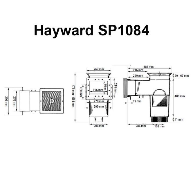 Hovedbilde Skimmer SP1084 Hayward komplett                   ...