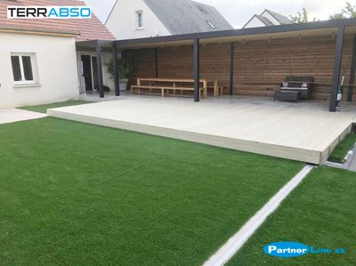 Skyvbart terrassedekke / rulledekke til basseng og massasjebad
