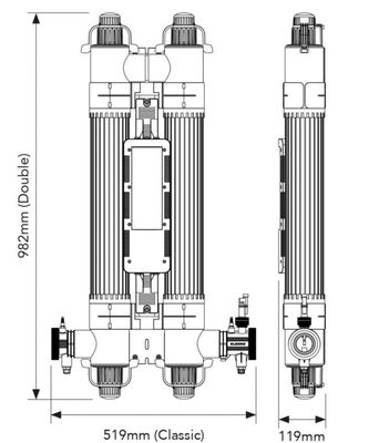 UV 130m3 Elecro Classic QUANTUM vanndesinfeksjon system