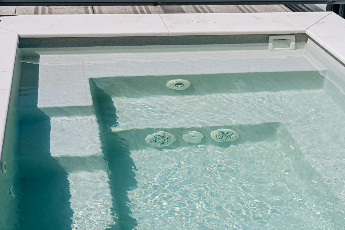 GJ Glassfiberbasseng Thalia 3.9x2.1M H=0.8M